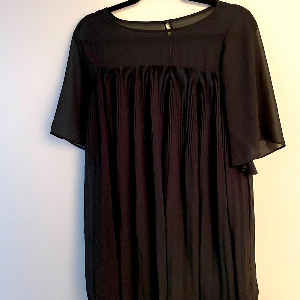 Black Dress with Pleats